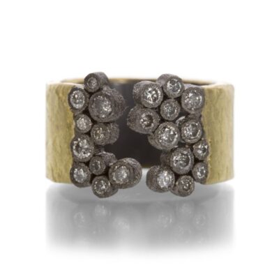 Rings Todd Pownell  | Rustic Open Diamond Band