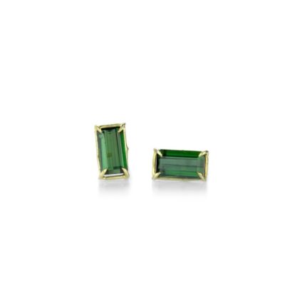 Earrings Rosanne Pugliese  | 18K Green Tourmaline Studs