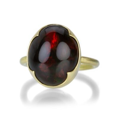 Rings Gabriella Kiss  | Oval Dark Opal Ring