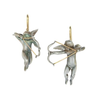 Earrings Gabriella Kiss  | Sterling Silver Cupid Earrings