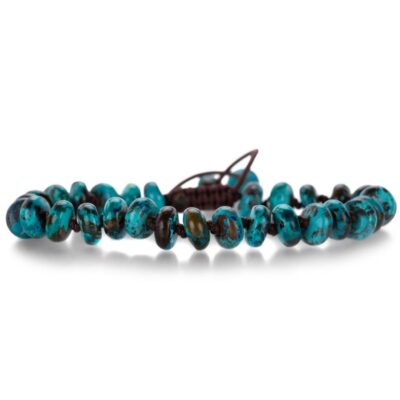 Bracelets Joseph Brooks  | Smooth 8Mm Chrysocolla Beaded Bracelet