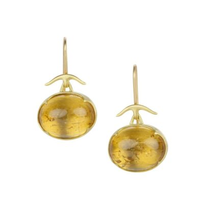 Earrings Gabriella Kiss  | Oval Imperial Topaz Earrings