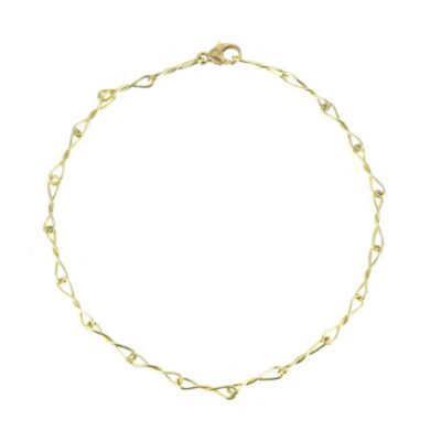 Bracelets Lene Vibe  | Twisted Gold Link Bracelet