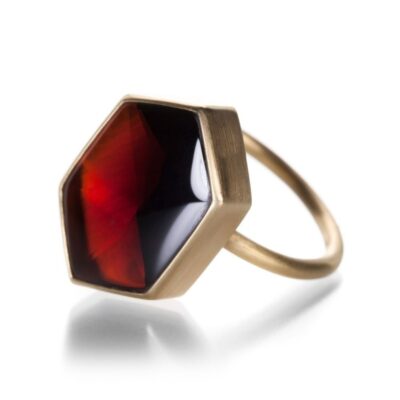 Rings Gabriella Kiss  | Hexagon Almandine Garnet Ring