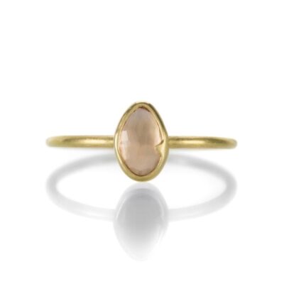 Rings Gabriella Kiss  | Peach Rose Cut Sapphire Ring