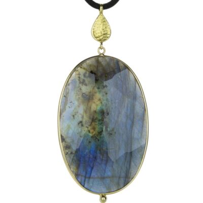 Necklaces Barbara Heinrich  | Oval Labradorite Pendant Necklace