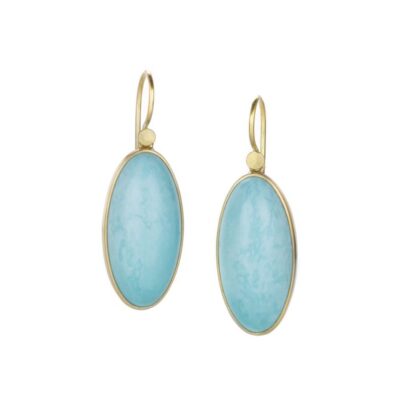 Earrings Lola Brooks  | Mexican Turquoise Egg Drop Earrings