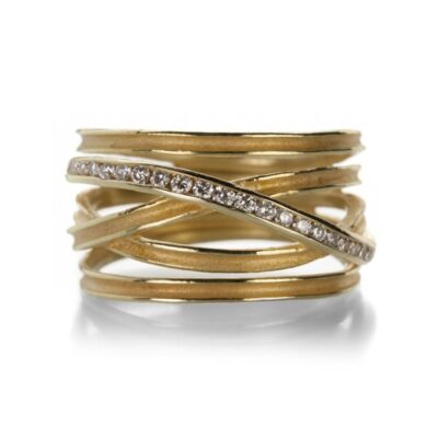 Rings Barbara Heinrich  | Wrap Band With Channel Set Diamonds