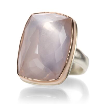 Rings Jamie Joseph  | Rectangular Rose Quartz Ring