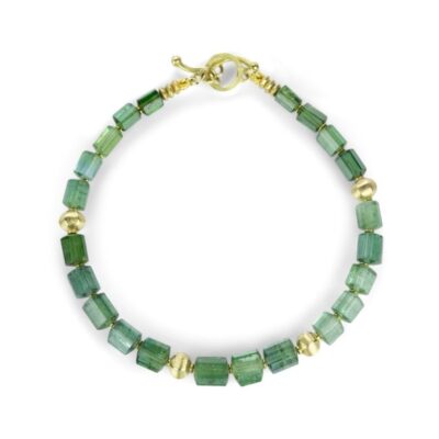 Bracelets Barbara Heinrich  | Green Tourmaline Crystal Bead Bracelet