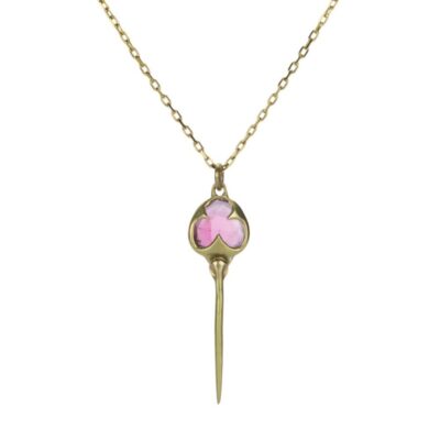 Necklaces Rachel Atherley  | Pink Tourmaline Stingray Pendant Necklace