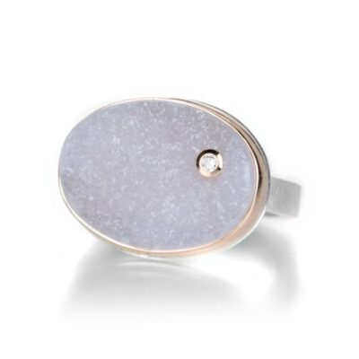 Rings Jamie Joseph  | Oval White Drusy Ring