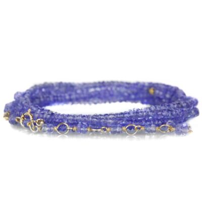 Bracelets Anne Sportun  | Tanzanite Wrap Bracelet – 34″