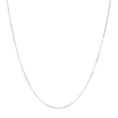 Necklaces Rachel Atherley  | Diamond Cut Elongated Cable Chain – 18″