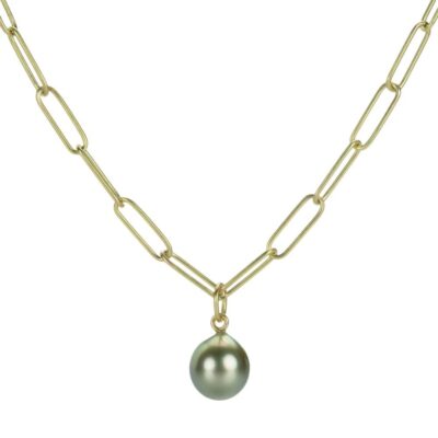 Necklaces Maria Beaulieu  | Pistachio Tahitian Pearl Pendant (Pendant Only)