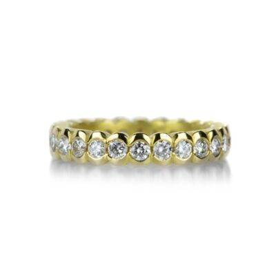 Rings Barbara Heinrich  | 18K Yellow Gold Circle Diamond Ring