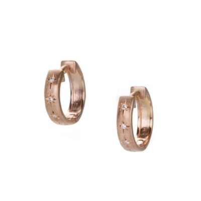 Earrings Sirciam  | Diamond Star Hoops