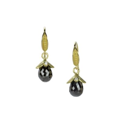 Earrings Barbara Heinrich  | Black Diamond Briolette Drop Earrings