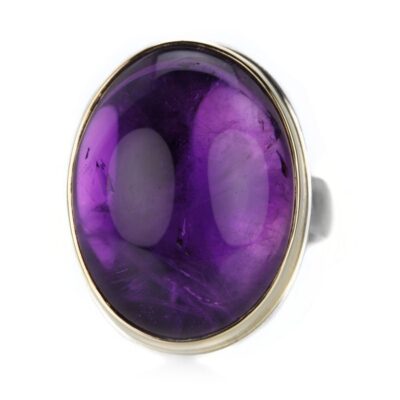 Rings Jamie Joseph  | Smooth Oval Amethyst Ring