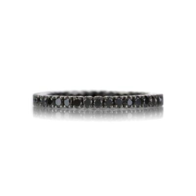 Rings Sethi Couture  | Prong Set Black Diamond Band