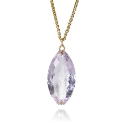 Necklaces Gabriella Kiss  | Rose De France Amethyst Necklace