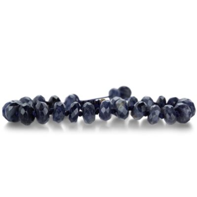 Bracelets Joseph Brooks  | 8Mm Faceted Blue Sapphire Rondelle Bracelet