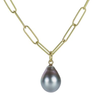 Necklaces Maria Beaulieu  | Metallic Tahitian Pearl Pendant (Pendant Only)