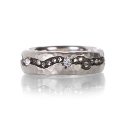 Rings Todd Pownell  | Palladium Fissure Diamond Band