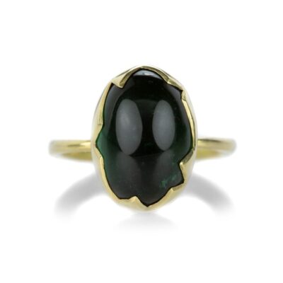 Rings Annette Ferdinandsen  | 18K Green Tourmaline Egg Ring