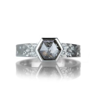 Rings Barbara Heinrich  | Hex Salt & Pepper Diamond Ring