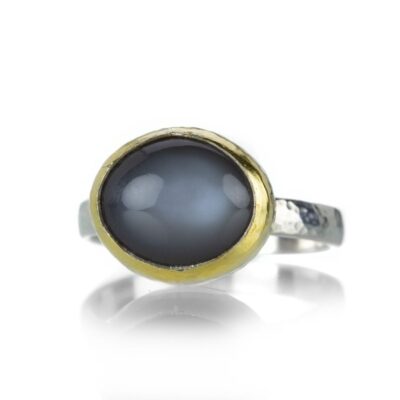 Rings Gurhan  | Mixed Metal Cabochon Moonstone Ring