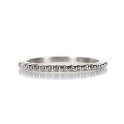 Rings Barbara Heinrich  | Platinum Beaded Band