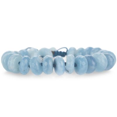 Bracelets Joseph Brooks  | 12Mm Faceted Ice Blue Aquamarine Bracelet