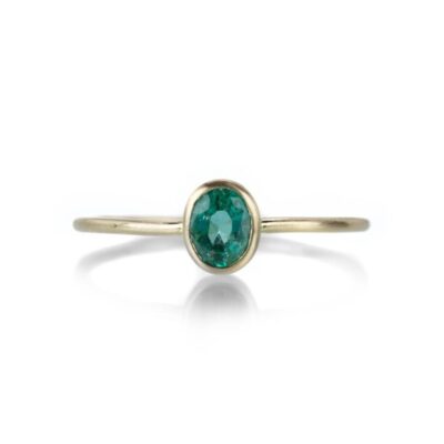 Rings Margaret Solow  | Small Faceted Emerald Ring