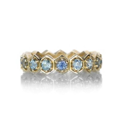 Rings Alexis Kletjian  | Large Montana Sapphire Hexagon Ring