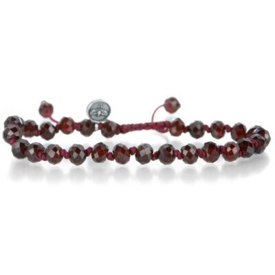 Bracelets Joseph Brooks  | Faceted 6Mm Red Garnet Rondelle Bracelet