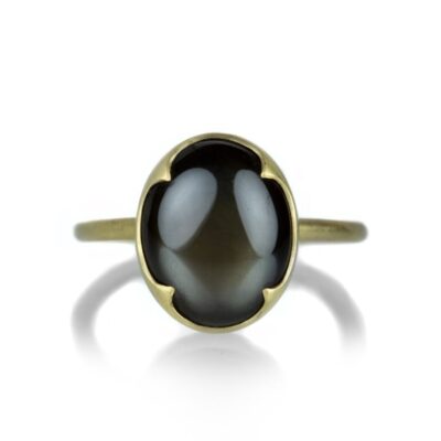 Rings Gabriella Kiss  | 18K Oval Brown Star Sapphire Ring