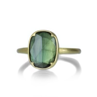 Rings Gabriella Kiss  | Green Oval Sapphire Ring