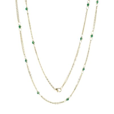 Necklaces Amali  | Emerald Whisper Chain