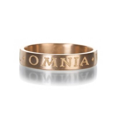 Rings Gabriella Kiss  | Pink Gold Omnia Vincit Amor Band