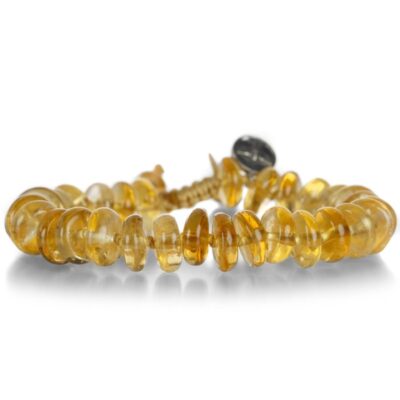 Bracelets Joseph Brooks  | 10Mm Smooth Citrine Quartz Crystal Bracelet