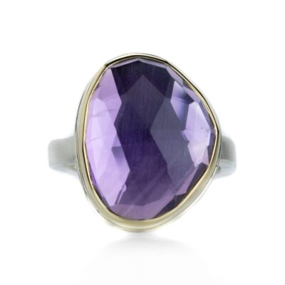 Rings Jamie Joseph  | Asymmetrical Rose Cut Amethyst Ring