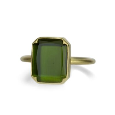 Rings Gabriella Kiss  | Octagonal Green Tourmaline Ring