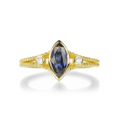 Rings Barbara Heinrich  | Princess Blue Sapphire Marquis Ring