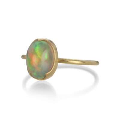 Rings Gabriella Kiss  | Tiny Oval Ethiopian Opal Ring