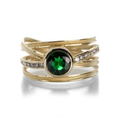 Rings Barbara Heinrich  | Round Green Tourmaline Ring