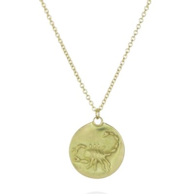 Necklaces Marian Maurer  | Scorpio Medal Pendant Necklace