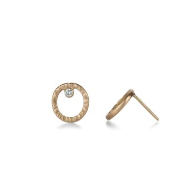 Earrings Kate Maller  | 18K Rose Gold Turning Aspen Studs