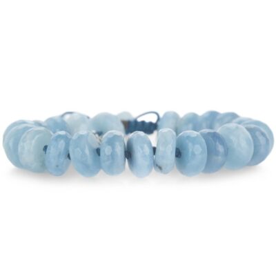 Bracelets Joseph Brooks  | Faceted 12Mm Ice Blue Aquamarine Bracelet