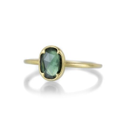 Rings Gabriella Kiss  | Oval Green Sapphire Ring